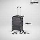 TraveLux Max VIII gurulós bőrönd szett fekete