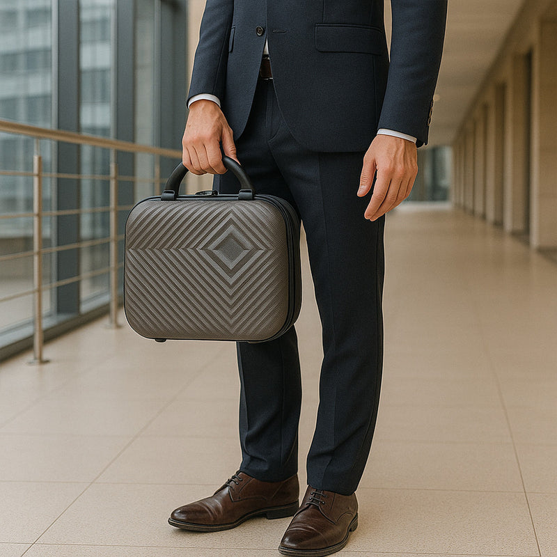 TraveLux Pro XIII gurulós bőrönd szett szürke