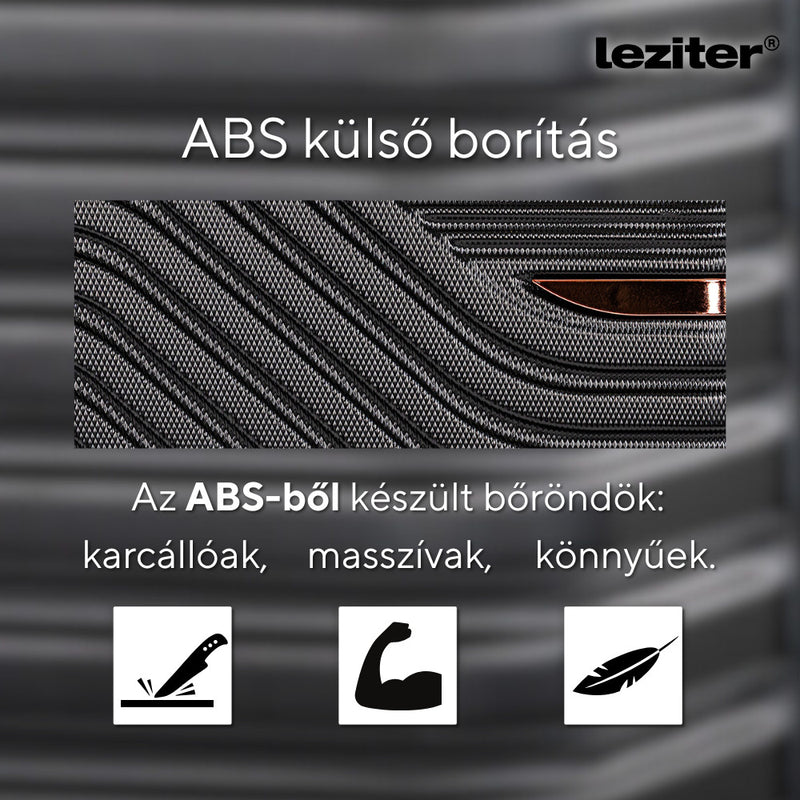 TraveLux Urban II bőrönd szett fekete