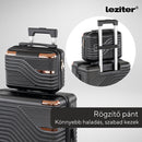 TraveLux Urban XIII gurulós bőrönd szett fekete