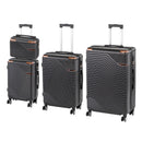 TraveLux Urban XXV gurulós bőrönd szett fekete
