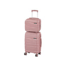 TraveLux Voyager II gurulós bőrönd szett rosegold