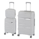 TraveLux Voyager IX gurulós bőrönd szett szürke