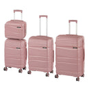 TraveLux Voyager gurulós bőrönd szett rosegold