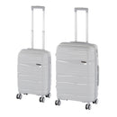 TraveLux Voyager V gurulós bőrönd szett szürke
