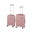 TraveLux Voyager V gurulós bőrönd szett rosegold