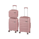 TraveLux Voyager VIII gurulós bőrönd szett rosegold