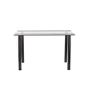 Riona 120 cm szögletes üveg étkezőasztal fekete