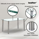 Karin 4+1 étkező garnitúra fehér-fekete