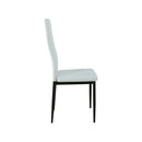 Verna 4+1 étkező garnitúra fehér-fekete