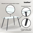 Nash 4+1 étkező garnitúra fehér-fekete