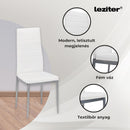 Nash 4+1 étkező garnitúra fehér-szürke