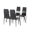 Cruz 4+1 étkező garnitúra fekete