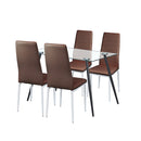 Cruz 4+1 étkező garnitúra barna