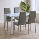 Midland 4+1 étkező garnitúra szürke-szürke