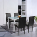 Mira 4+1 étkező garnitúra fehér-fekete