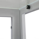 Ezra 120 cm szögletes üveg étkezőasztal fehér