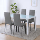 Mabel 4+1 étkező garnitúra szürke-fekete