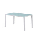 Mabel 6+1 étkező garnitúra fehér-szürke