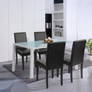 Mira 4+1 étkező garnitúra fehér-fekete