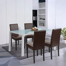 Mira 4+1 étkező garnitúra fehér-barna