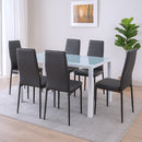 Liana 6+1 étkező garnitúra fekete