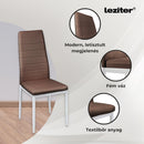 Liana 6+1 étkező garnitúra barna