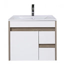 Luna 60 alsó fürdőszoba bútor mosdóval, Rauna szil-Fehér