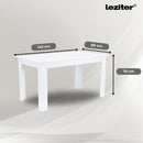 Leon 6+1 étkező garnitúra fehér-bézs