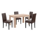 Leon 4+1 étkező garnitúra sonoma tölgy-barna