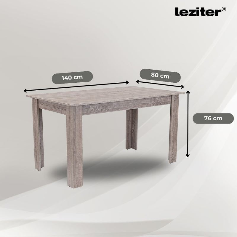 Leon 6+1 étkező garnitúra yorki tölgy-bézs