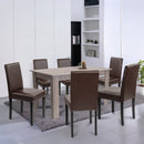 Leon 6+1 étkező garnitúra yorki tölgy-barna