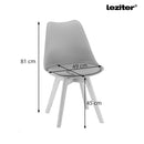 Lola 4+1 étkező garnitúra szürke-fehér