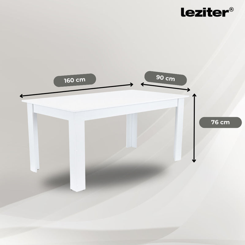 Leon 4+1 étkező garnitúra fehér-bézs