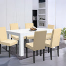 Leon 6+1 étkező garnitúra fehér-bézs