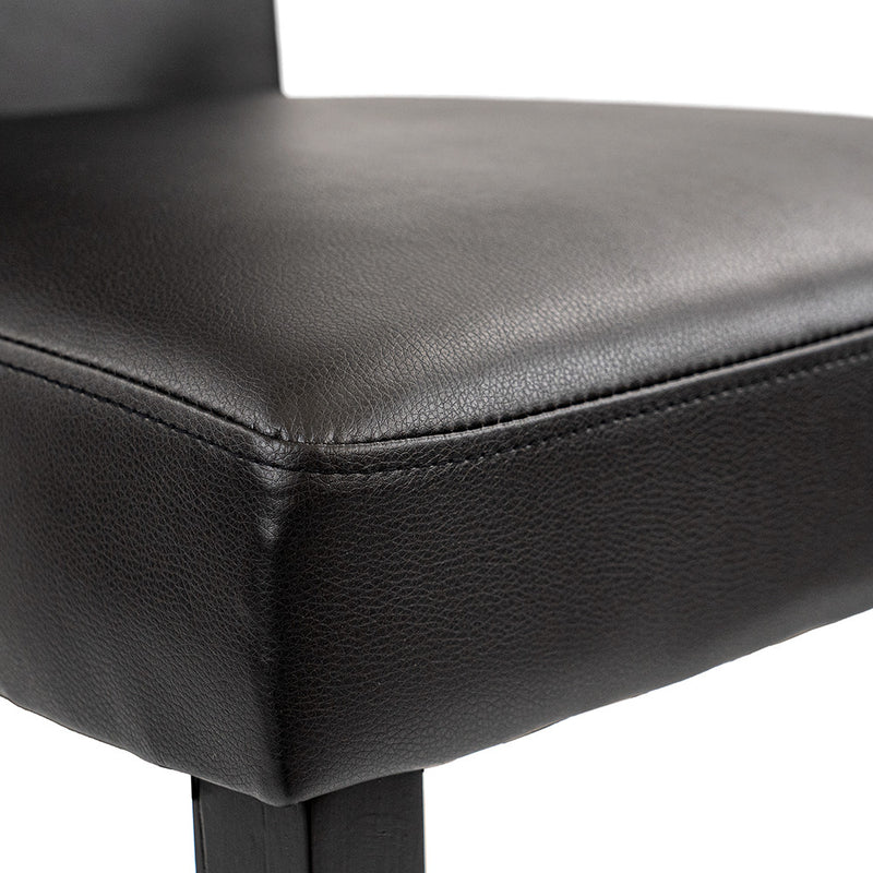 Leon 6+1 étkező garnitúra fehér-fekete