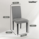 Leon 6+1 étkező garnitúra fehér-szürke