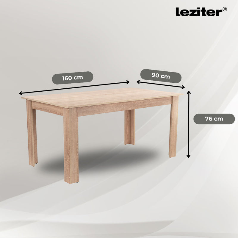 Leon 4+1 étkező garnitúra sonoma tölgy-bézs