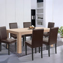 Leon 6+1 étkező garnitúra sonoma tölgy-barna