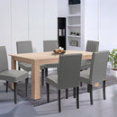 Leon 6+1 étkező garnitúra sonoma tölgy-szürke