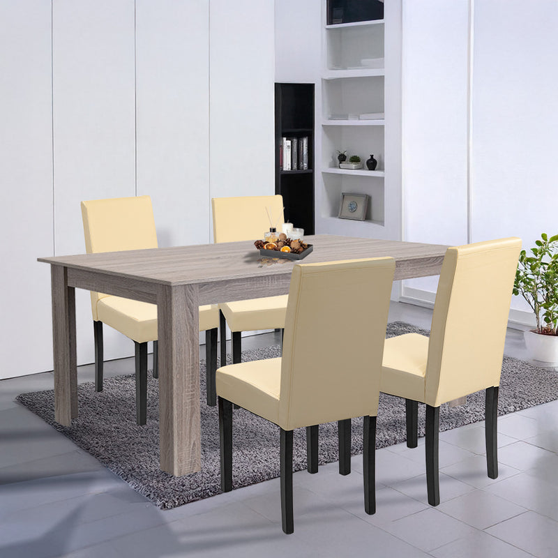 Leon 4+1 étkező garnitúra yorki tölgy-bézs