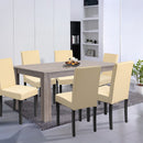 Leon 6+1 étkező garnitúra yorki tölgy-bézs