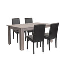 Leon 4+1 étkező garnitúra yorki tölgy-fekete