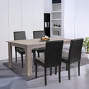 Leon 4+1 étkező garnitúra yorki tölgy-fekete