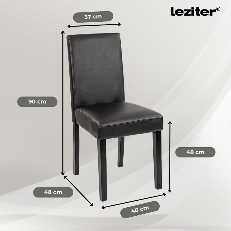 Leon 4+1 étkező garnitúra yorki tölgy-fekete