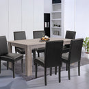 Leon 6+1 étkező garnitúra yorki tölgy-fekete