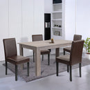 Leon 4+1 étkező garnitúra yorki tölgy-barna