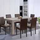 Leon 6+1 étkező garnitúra yorki tölgy-barna