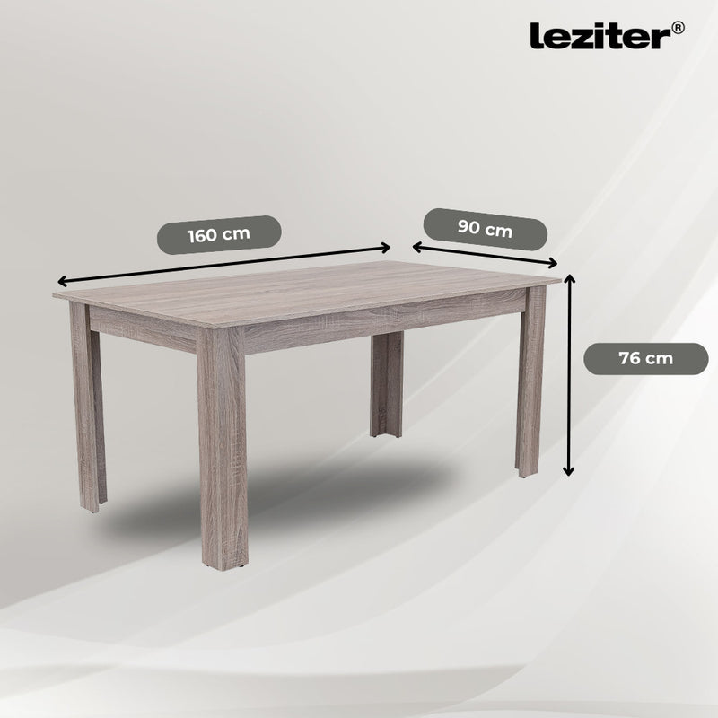 Leon 6+1 étkező garnitúra yorki tölgy-barna