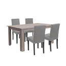 Leon 4+1 étkező garnitúra yorki tölgy-szürke